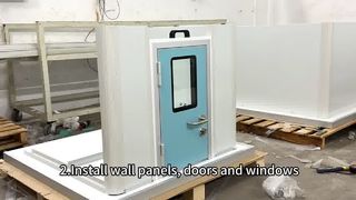 Процесс установки модели для чистых помещений Ⅰ