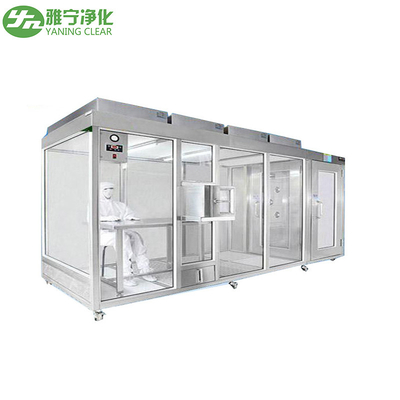 YANING GMP Стандарт ISO5 Модульная чистая комната Мягкая и твердая стена Чистая комната Чистая будка