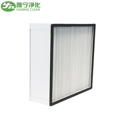 Конструкция панельного фильтра H13 Deep Pleat HEPA Filter с алюминиевой рамой