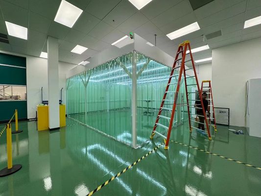 Потолок без подвеса, класс 100, простая установка, съемный, модульный, блок фильтрации вентилятора постоянного тока для чистых помещений, фильтр HEPA H14, чистая комната