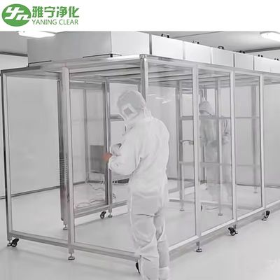 Настраиваемая модульная чистая комната-кабина с каркасом из нержавеющей стали и акриловыми панелями. Переносная небольшая чистая комната-кабина