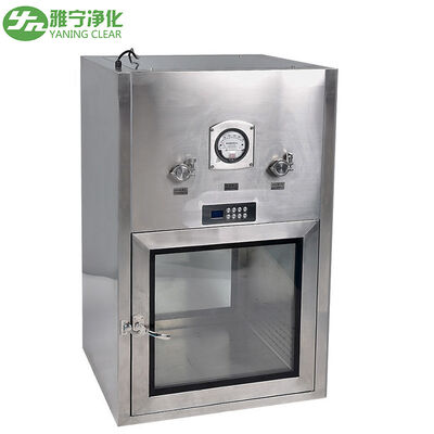 Нержавеющая сталь SUS304/201 Пропускная коробка чистой комнаты с электрическим блокировкой и настраиваемыми размерами